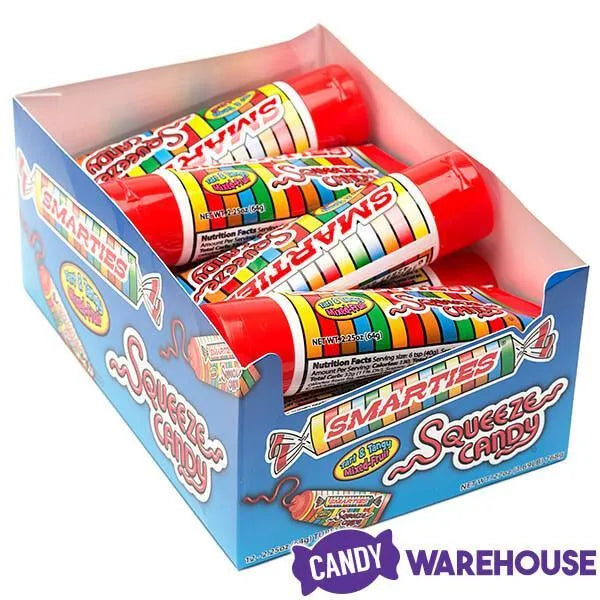 Smarties Squeeze Candy Tubes: 12-Piece Box