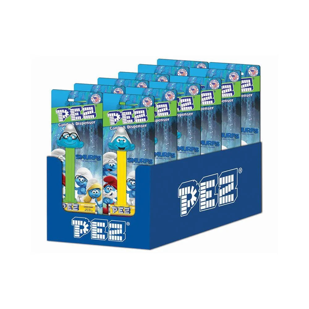 Smurfs PEZ Candy Blister Packs: 12-Piece Display