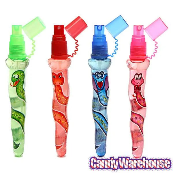 Snake Spray Candy Dispensers: 16-Piece Display