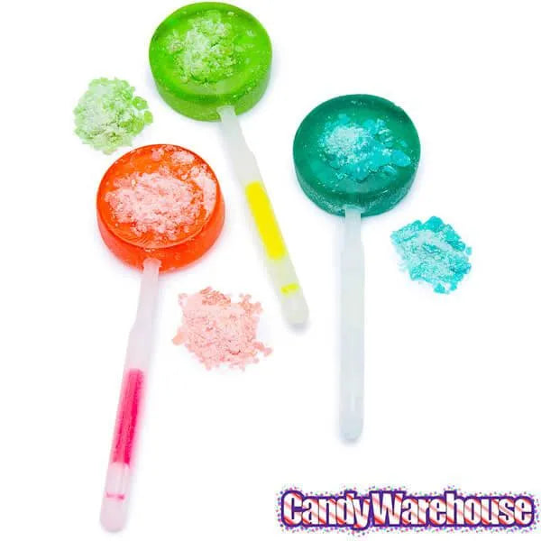 Snap-n-Glow Lollipop with Popping Powder Candy Packs: 18-Piece Display