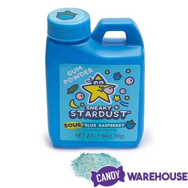 Sneaky Stardust Sour Gum Powder Bubble Jugs: 12-Piece Box