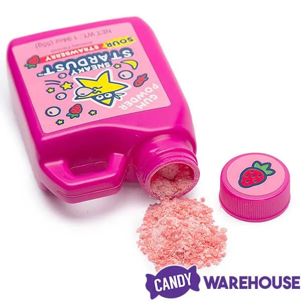 Sneaky Stardust Sour Gum Powder Bubble Jugs: 12-Piece Box