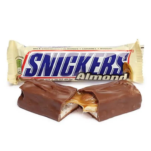 Snickers Almond Candy Bars: 24-Piece Box