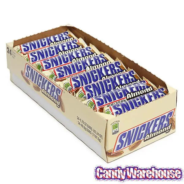 Snickers Almond Candy Bars: 24-Piece Box