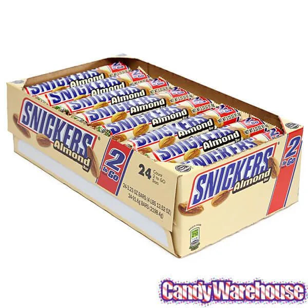 Snickers Almond King Size Candy Bars: 24-Piece Box