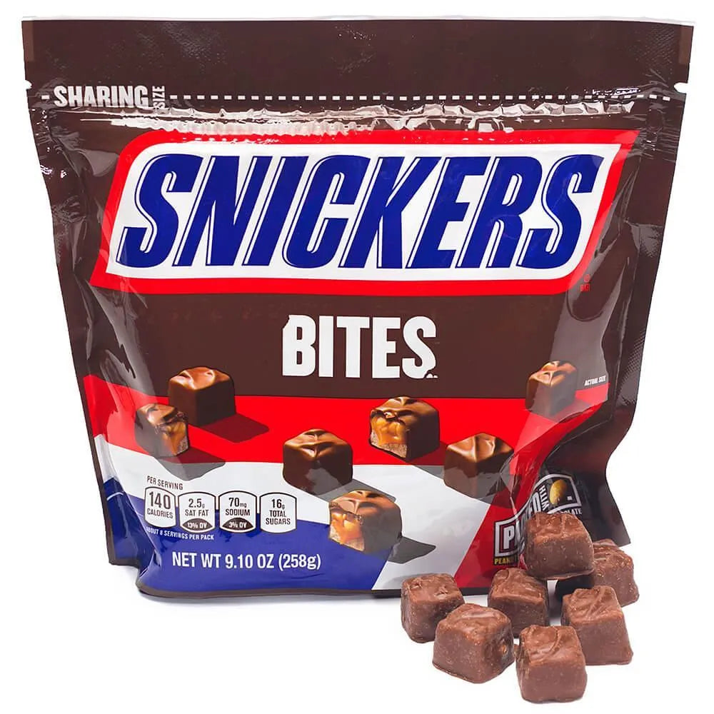 Snickers Bites Candy: 9.1-Ounce Bag