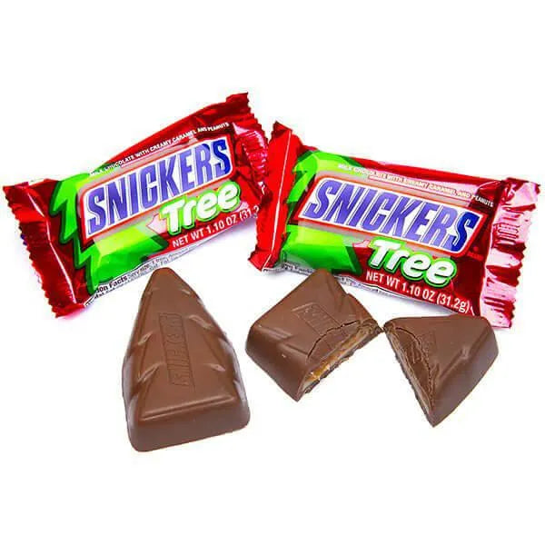 Snickers Christmas Tree Candy Bars: 24-Piece Box