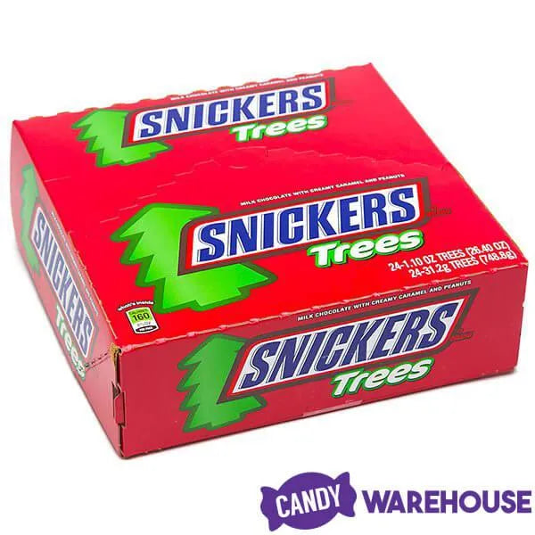 Snickers Christmas Tree Candy Bars: 24-Piece Box