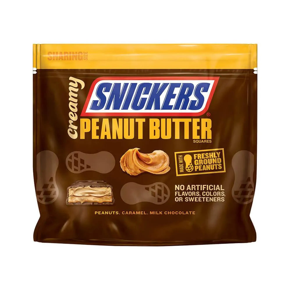 Snickers Creamy Peanut Butter Fun Size Candy Squares: 7.7-Ounce Bag