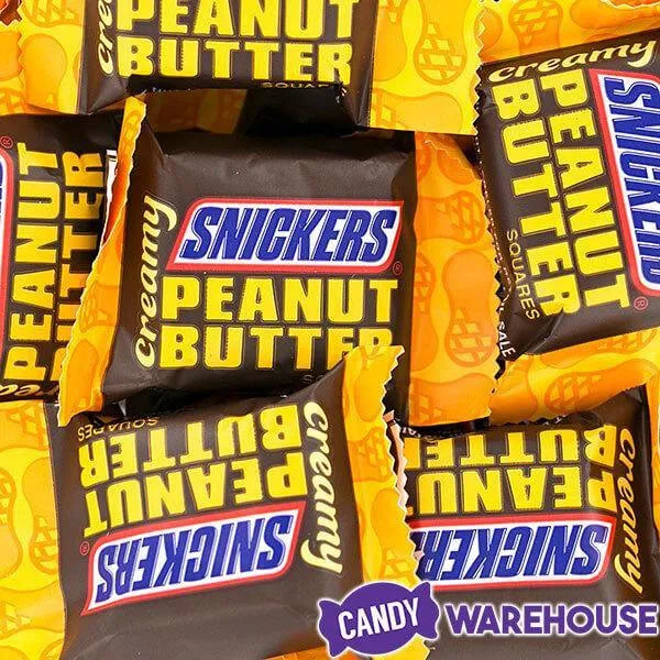 Snickers Creamy Peanut Butter Fun Size Candy Squares: 7.7-Ounce Bag