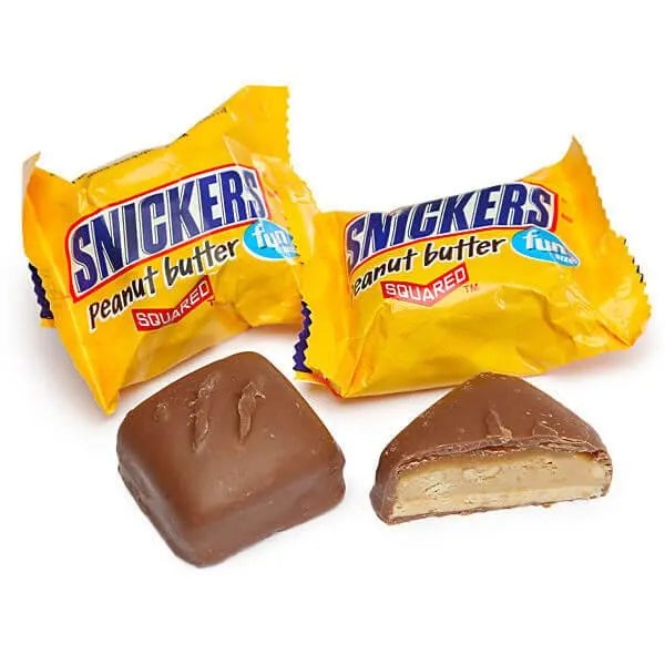 Snickers Peanut Butter Squared Fun Size Candy Bars: 12-Piece Bag