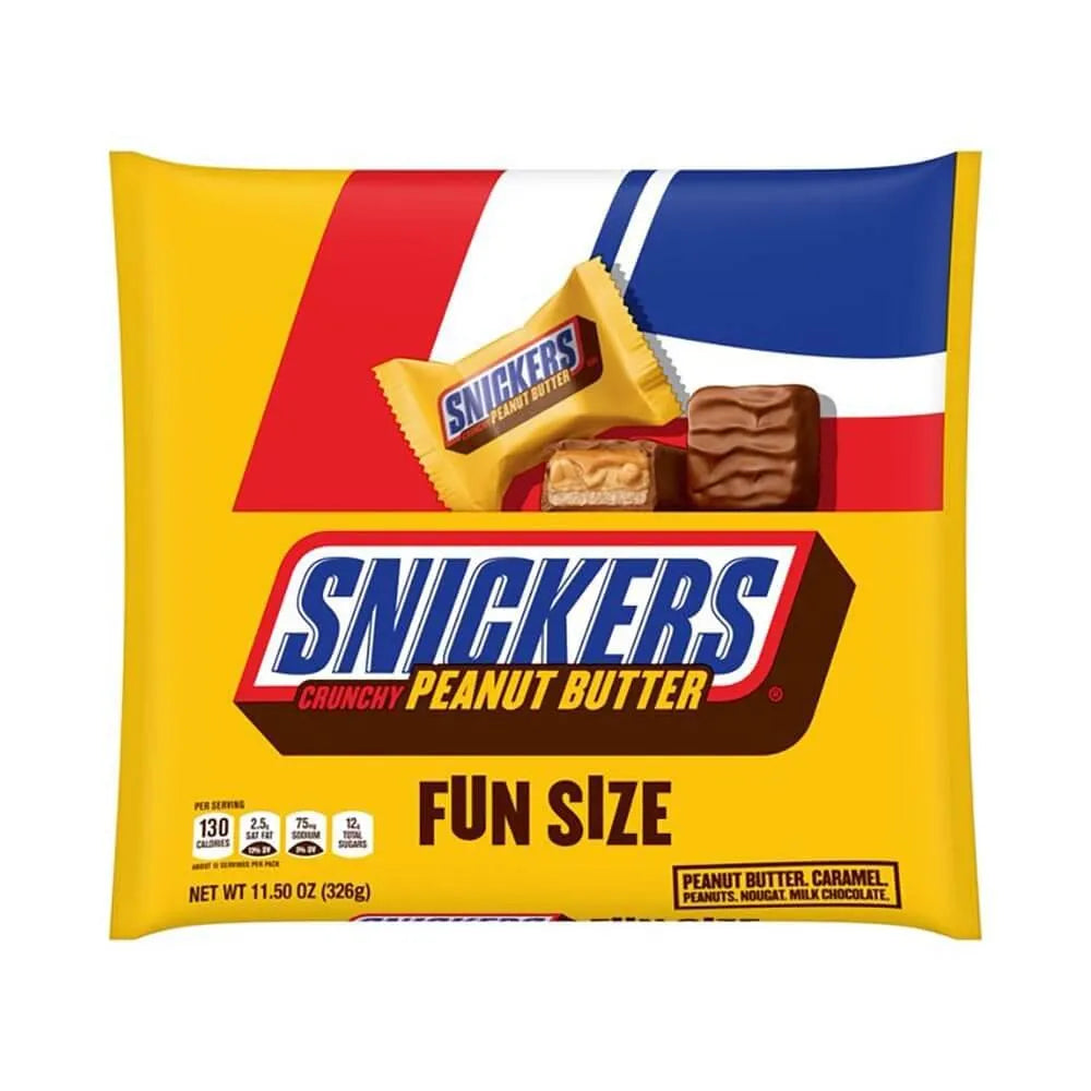 Snickers Peanut Butter Squared Fun Size Candy Bars: 12-Piece Bag