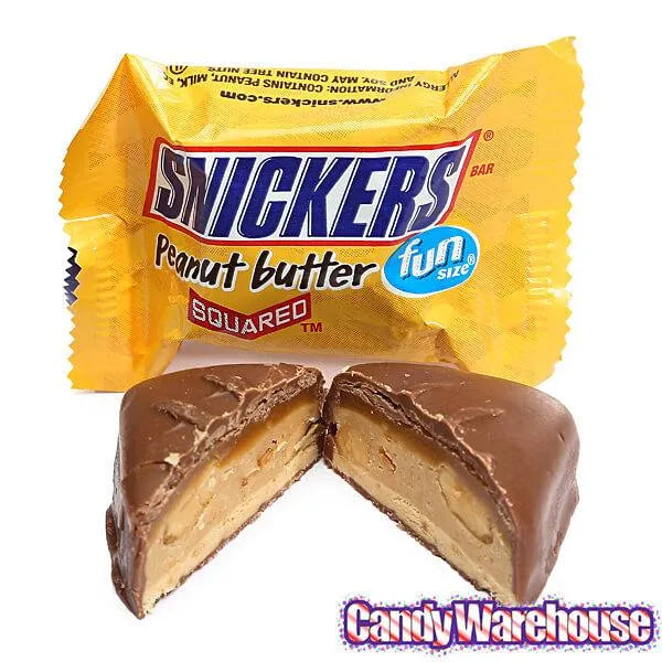 Snickers Peanut Butter Squared Fun Size Candy Bars: 12-Piece Bag