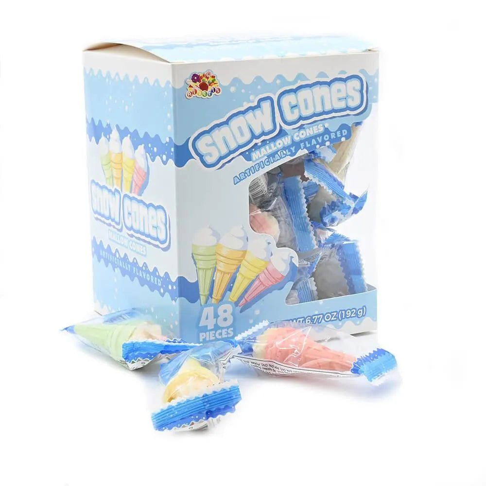 Snow Cones Mallow Cones: 48-Piece Box