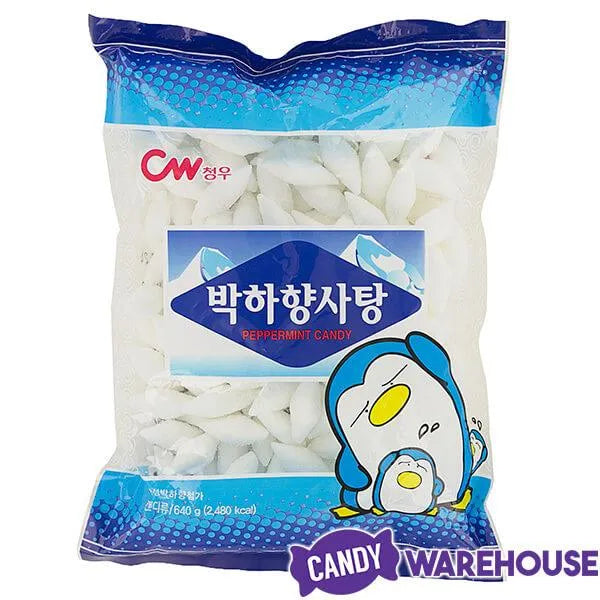 Snow Diamonds Peppermint White Hard Candy: 1.4LB Bag