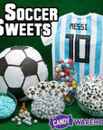 Soccer Ball Hard Candy Lollipops: 12-Piece Pack