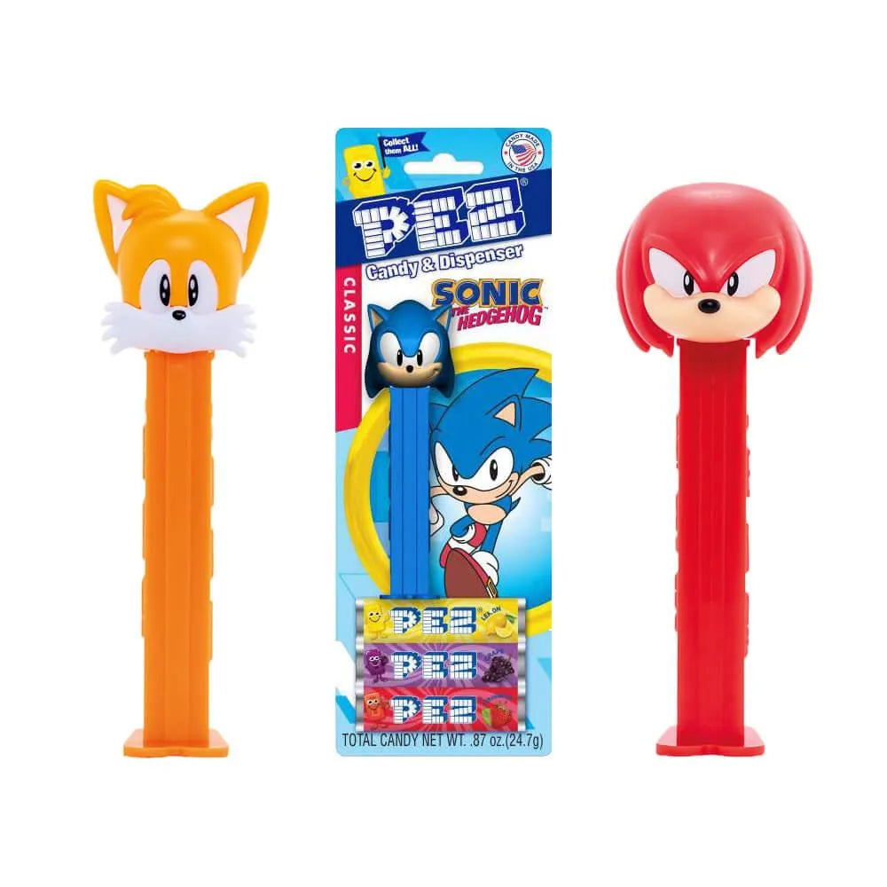 Sonic The Hedgehog PEZ Candy Packs: 12-Piece Box