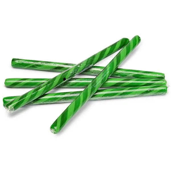 Sour Apple Hard Candy Sticks: 100-Piece Box