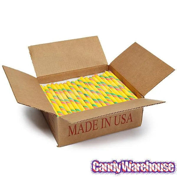 Sour Citrus Hard Candy Sticks: 100-Piece Box