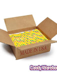 Sour Citrus Hard Candy Sticks: 100-Piece Box