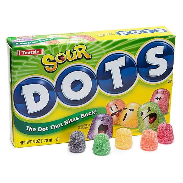 Sour Dots Candy 6-Ounce Packs: 12-Piece Box