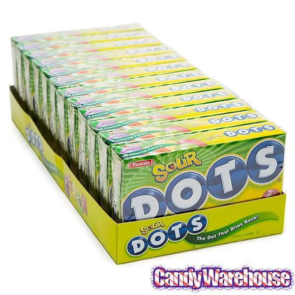 Sour Dots Candy 6-Ounce Packs: 12-Piece Box