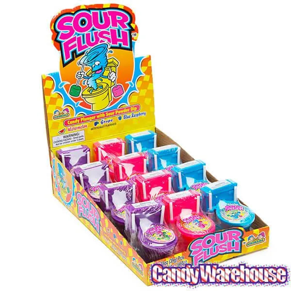 Sour Flush Candy Toilets: 12-Piece Box