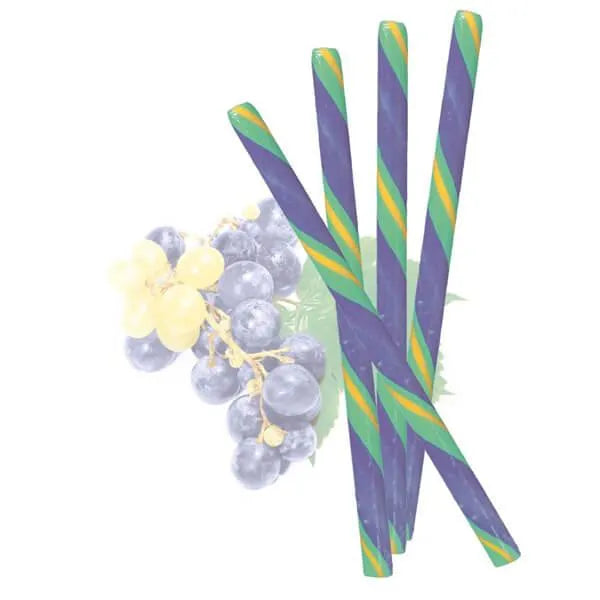 Sour Grape Hard Candy Sticks: 100-Piece Box