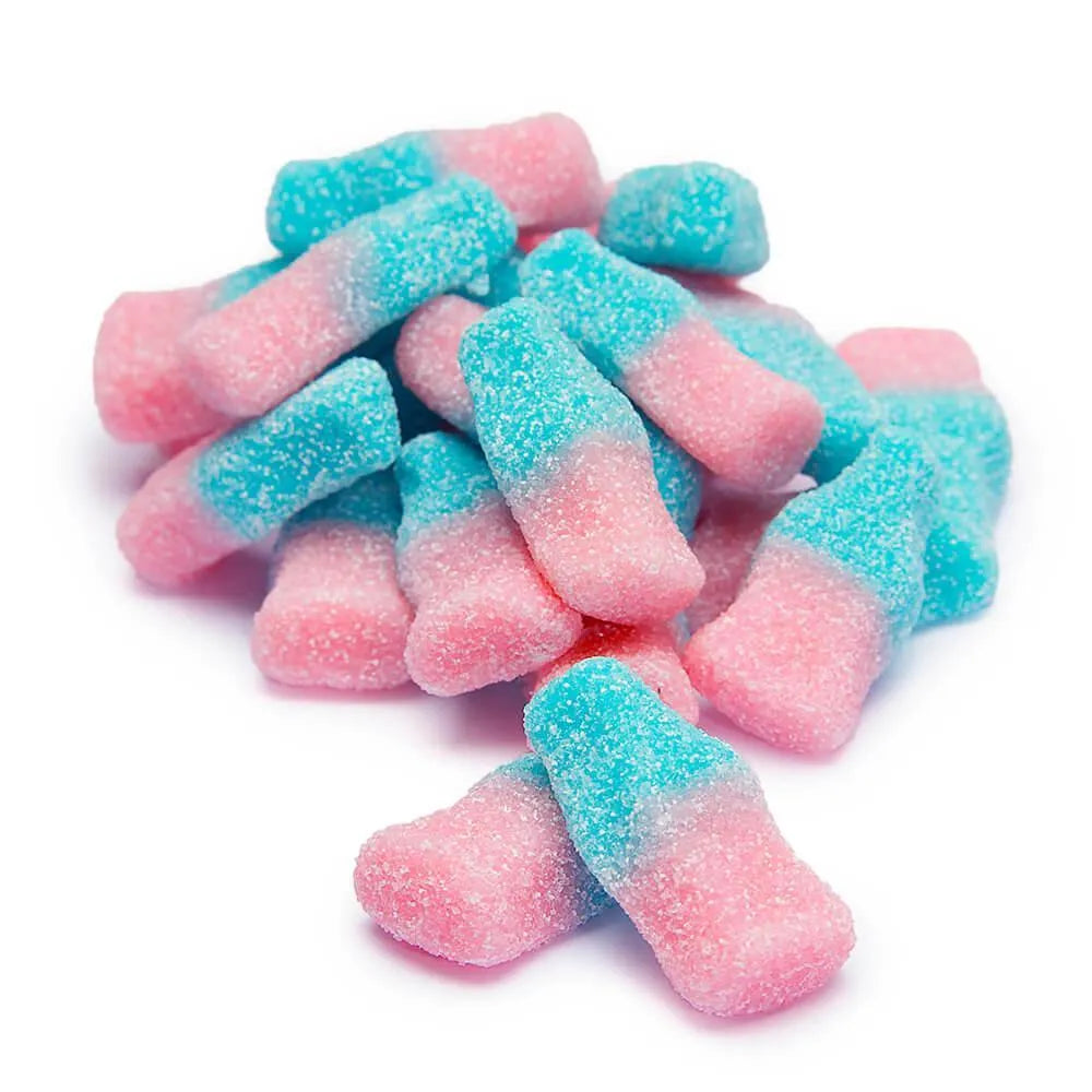 Sour Gummy Bubblegum Bottles Candy: 3KG Bag