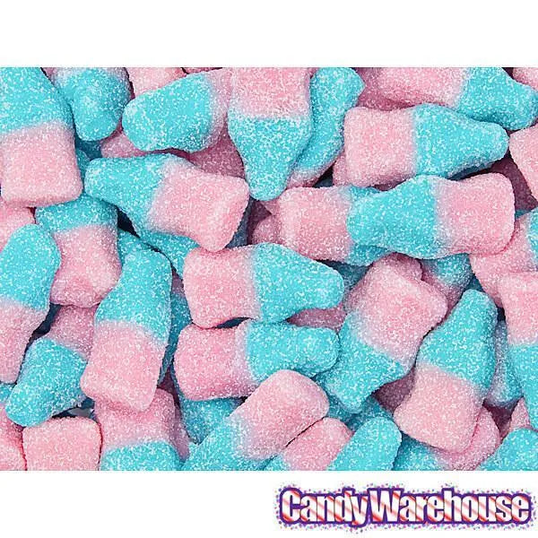 Sour Gummy Bubblegum Bottles Candy: 3KG Bag