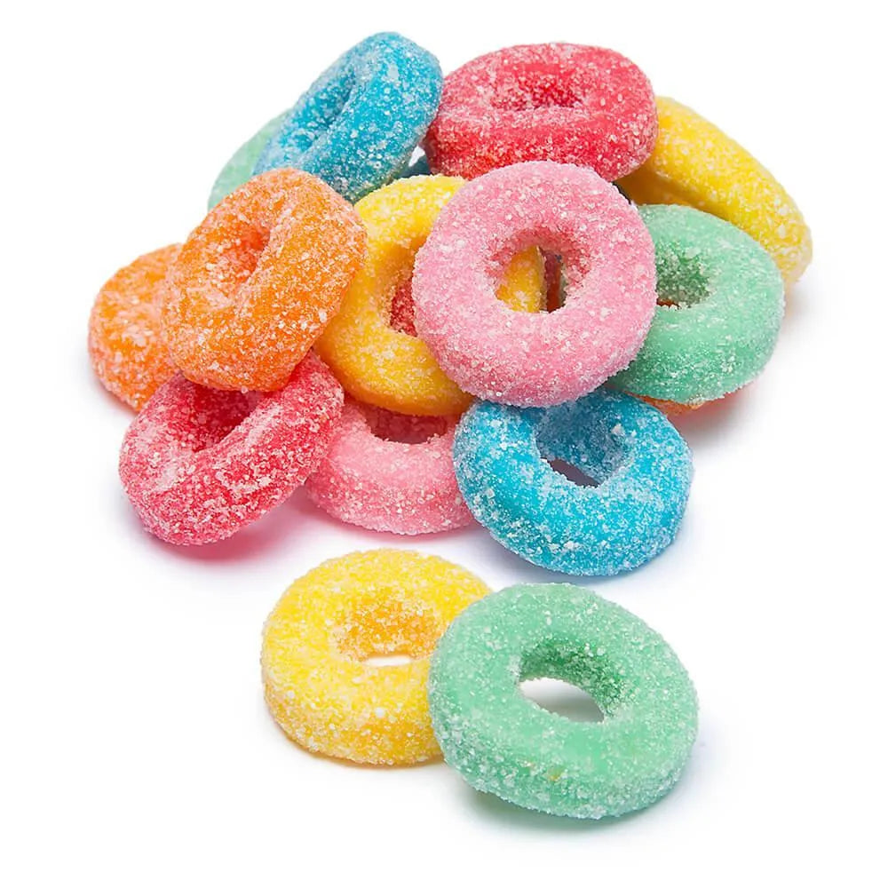 Sour Gummy Mini Rings: 5LB Bag