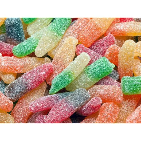 Sour Gummy Soda Bottles Candy: 5LB Bag