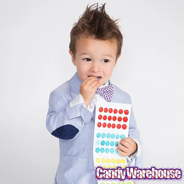 Sour Mega Candy Buttons Sheets: 3-Piece Pack