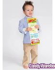 Sour Mega Candy Buttons Sheets: 3-Piece Pack