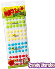 Sour Mega Candy Buttons Sheets: 3-Piece Pack