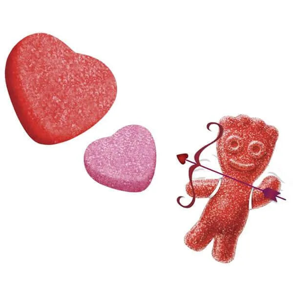 Sour Patch Hearts Candy Stand Up Peg Bag: 6-Piece Case