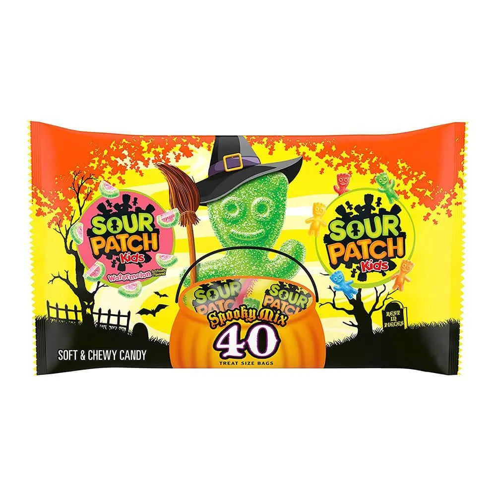 Sour Patch Kids Candy Snack Packs: 40 Piece Bag