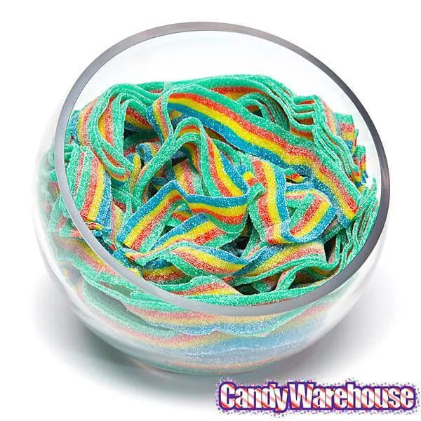 Sour Power Belts Candy - 4 Flavor Rainbow: 20-Pound Case