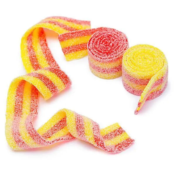 Sour Power Belts Candy - Strawberry-Banana: 3KG Bag