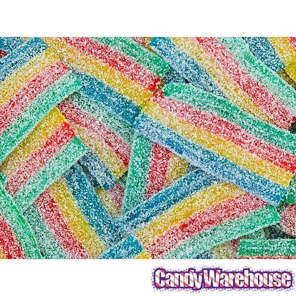 Sour Power Rainbow Mini Candy Belts: 20LB Bag