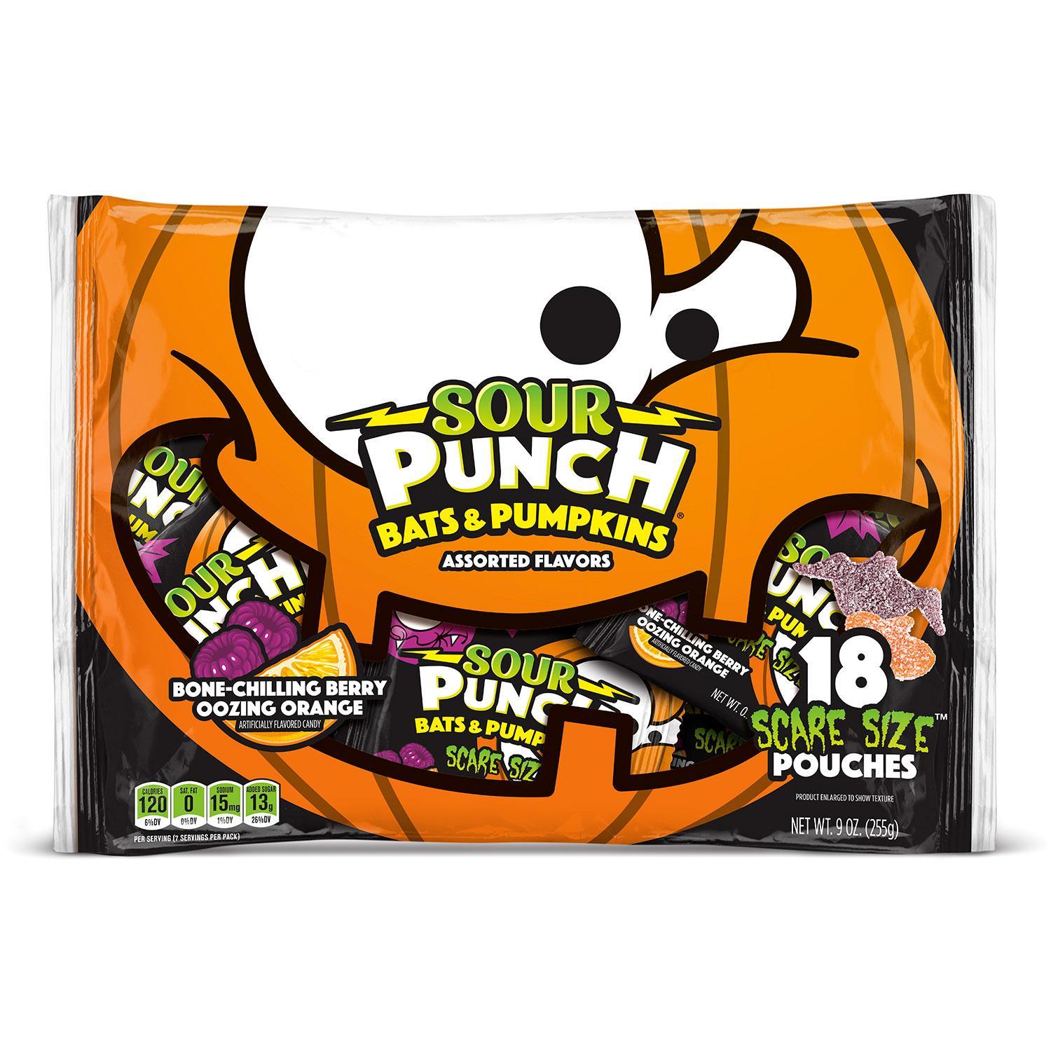 Sour Punch Bats and Pumpkins Scare Size: 18-Piece Bag