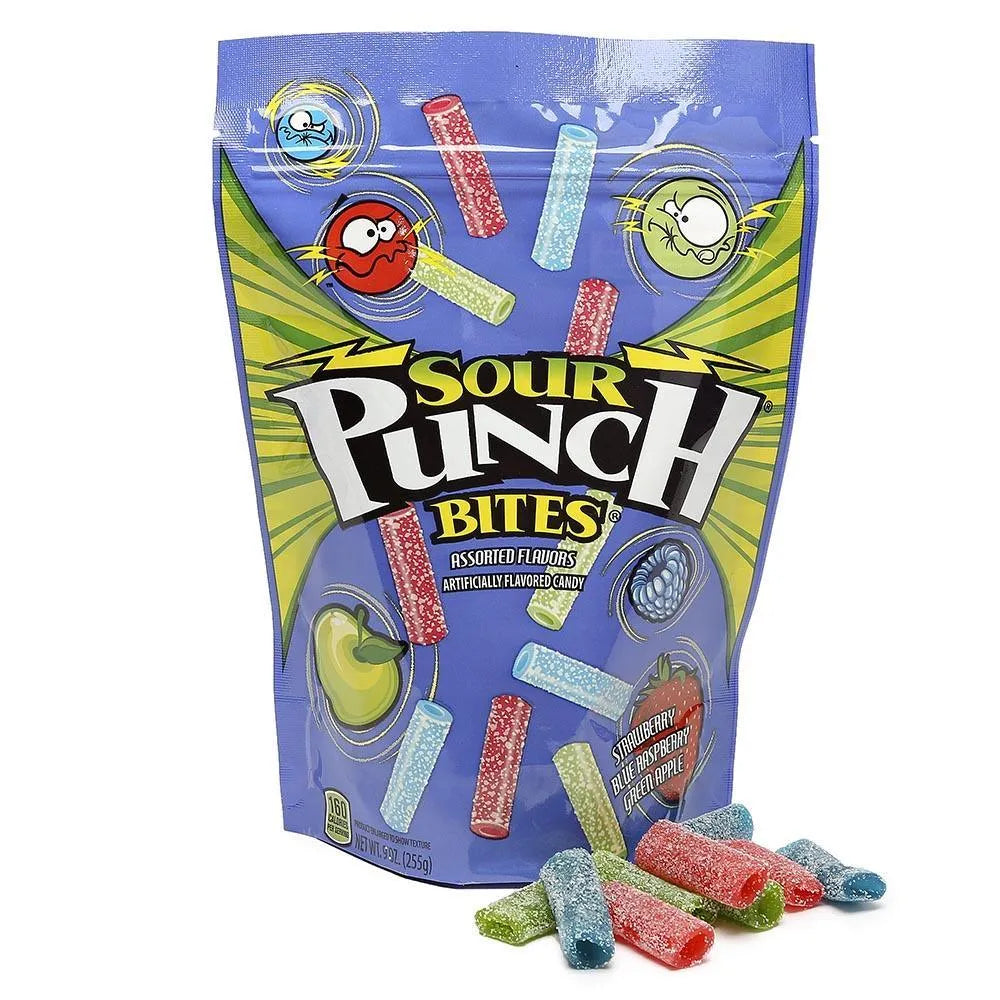 Sour Punch Bites Candy - Assorted: 9-Ounce Bag