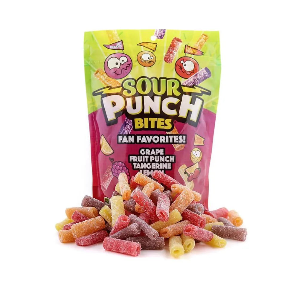 Sour Punch Bites Candy - Fan Favorites: 9-Ounce Bag