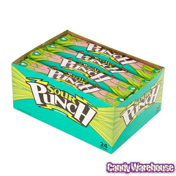 Sour Punch Straws 2-Ounce Packs - Watermelon: 24-Piece Box