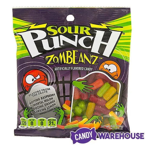 Sour Punch Zombeanz Gummy Candy: 2LB Box