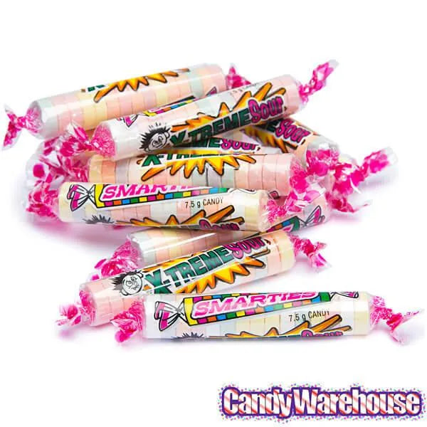 Sour Smarties Candy Rolls: 180-Piece Tub