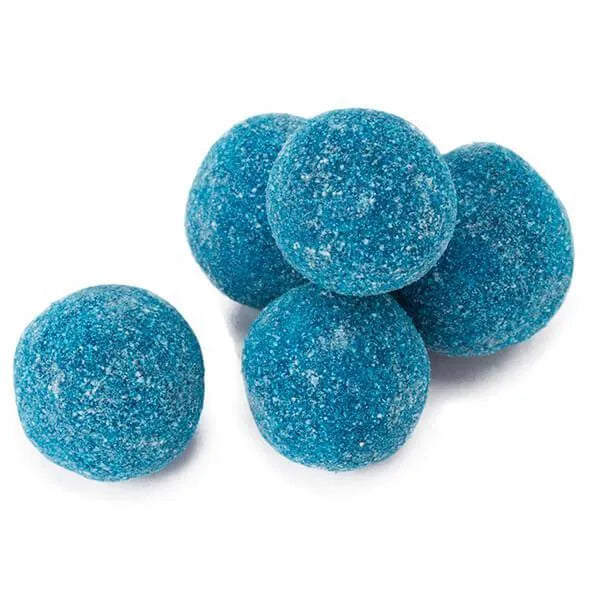 Sour Spanks Chewy Candy Balls - Blue Raspberry: 5LB Bag