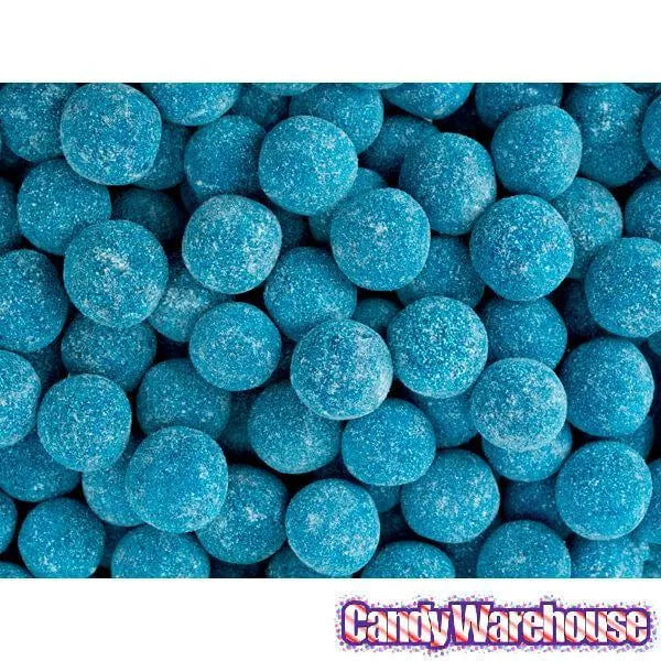 Sour Spanks Chewy Candy Balls - Blue Raspberry: 5LB Bag