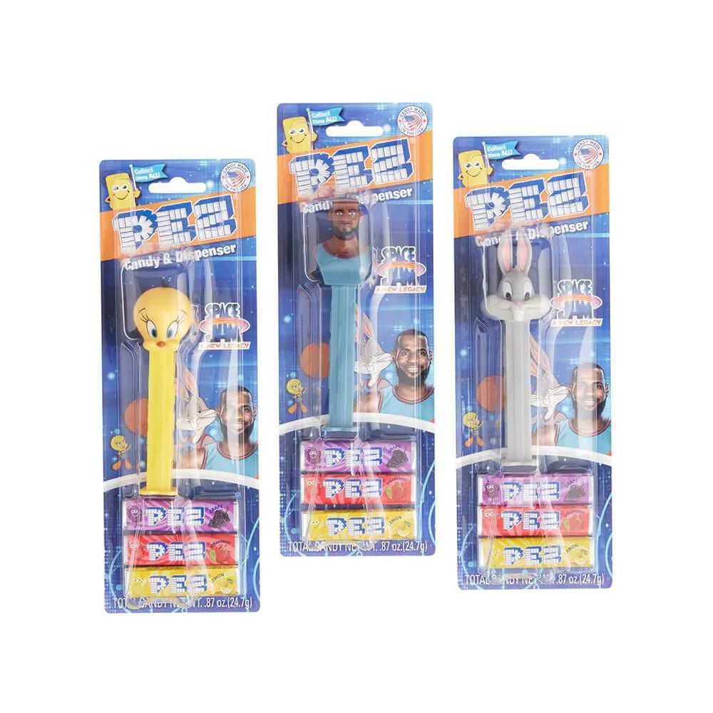 Space Jam PEZ Candy Blister Packs: 12-Piece Display