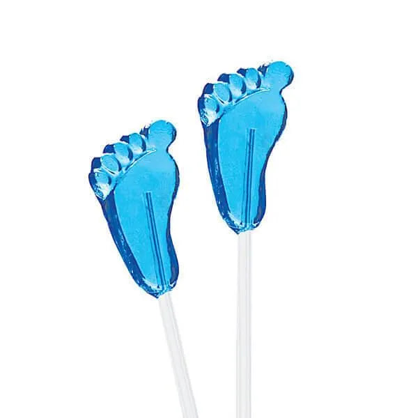 Sparkle Candy Baby Feet Lollipops - Blue: 100-Piece Bag